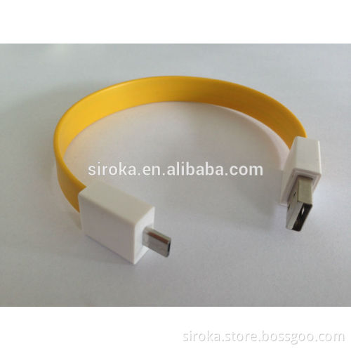 Best Selling Direct factory at a low price Bracelet 2.0 Micro USB data cable for mobile phone